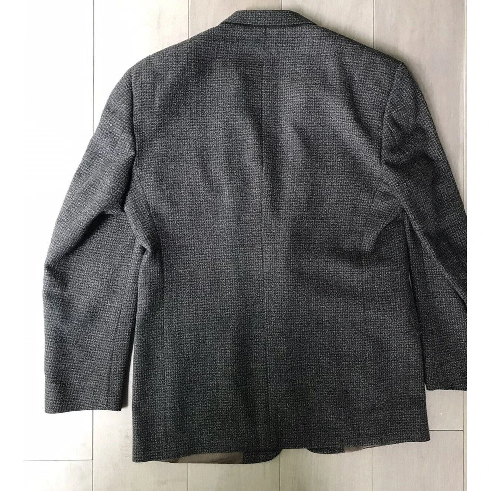Hart Schaffner Marx  brown  Tweed Blazer Jacket sport coat 42 L  Men